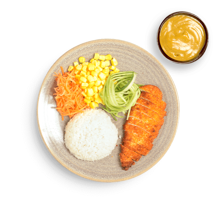 chicken katsu with katsu curry sauce