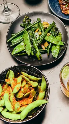 table of vegan sides