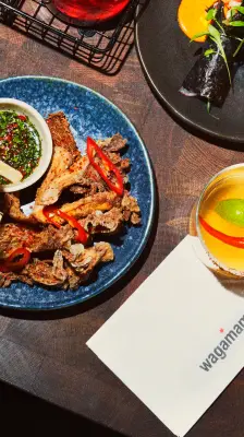a table of vegan dishes