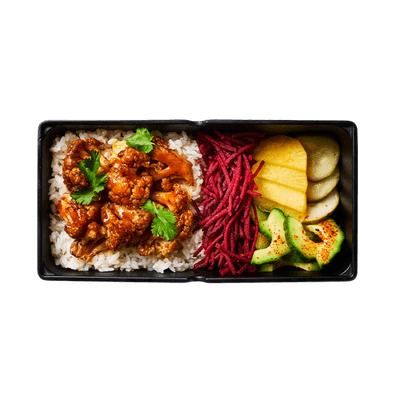 miso cauliflower lunch box