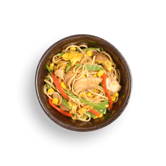 mini chicken yaki soba