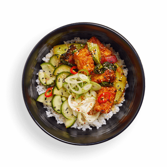 silken tofu gochujang rice bowl