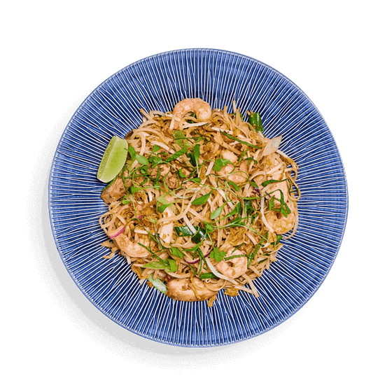 chicken + prawn pad thai