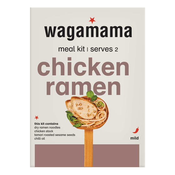 a pack of wagamama chicken ramen meal kit