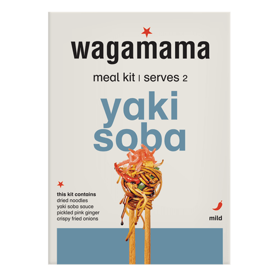 a pack of wagamama yaki soba meal kit