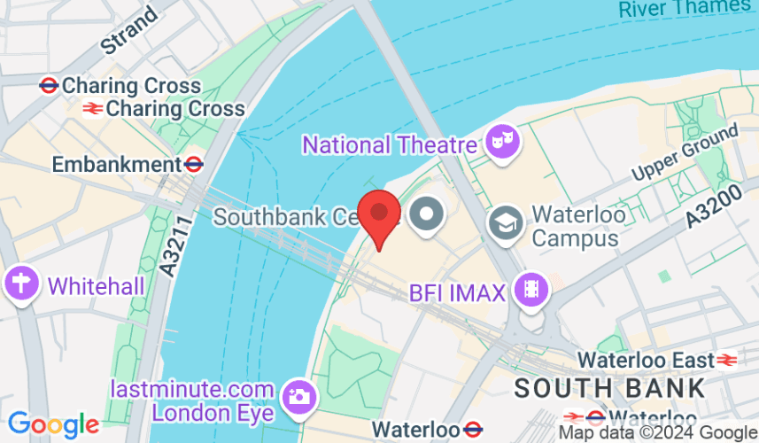 google map image of location of wagamama royal festival hall