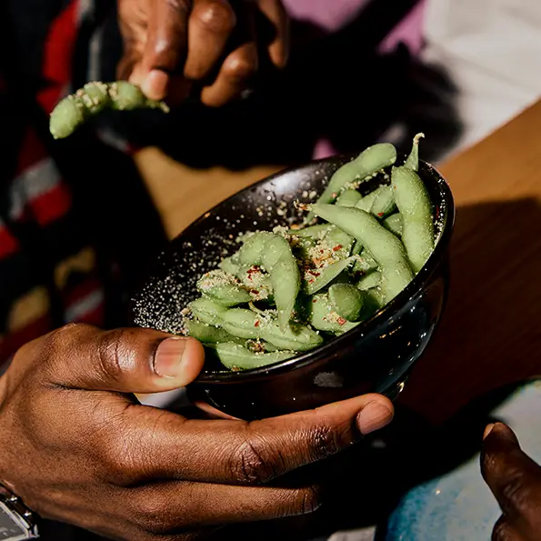 bowl of edamame